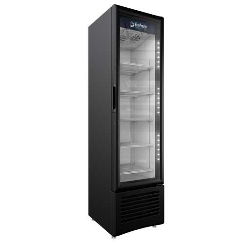Omcan VR08, 19-inch Countertop Glass Swing Door Merchandising Refrigerator, 7.7 Cu.Ft
