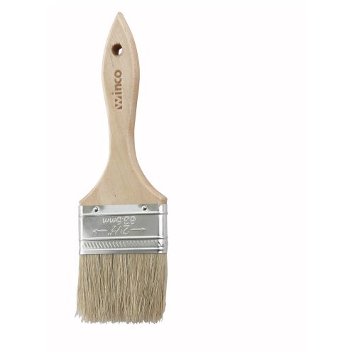 Winco WBR-25, 2.5-Inch Flat Pastry Brush with Wooden Handle