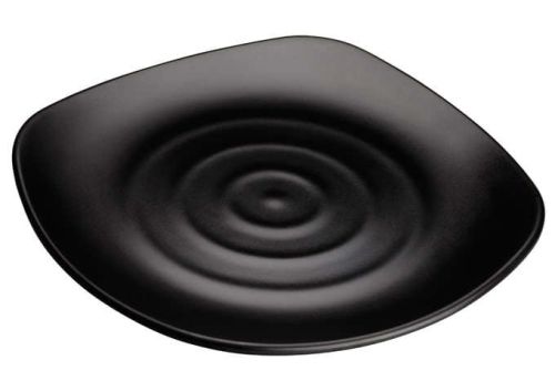 Winco WDM013-306, 13.75-Inch Dia Ardesia Rika Melamine Spiral Plate, Black, 12/CS