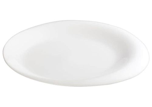 Winco WDP004-203, 12-Inch Dia Ardesia Ocea Porcelain Large Oval Plate, Creamy White, 12/CS