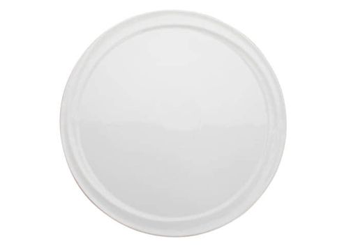 Winco WDP007-101, 10-inch Dia Ardesia Mazarri Porcelain Round Platter, Bright White, 12/CS