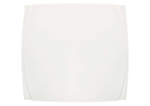 Winco WDP009-103, 14-Inch Ardesia Bettini Porcelain Square Bowl, Bright White, 6/CS