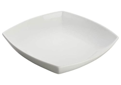 Winco WDP019-101, 10-Inch Ardesia Sefton Porcelain Square Dish, Bright White, 12/CS (Discontinued)