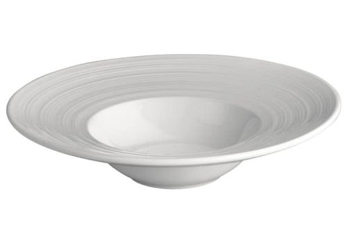 Winco WDP022-101, 7.25-Inch Dia 3 Oz Ardesia Zendo Porcelain Wide Rim Bowl, Bright White, 36/CS (Discontinued)