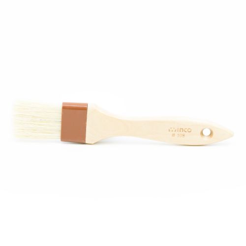 Winco WFB-15, 1.5-Inch Flat Pastry Brush with Wooden Handle