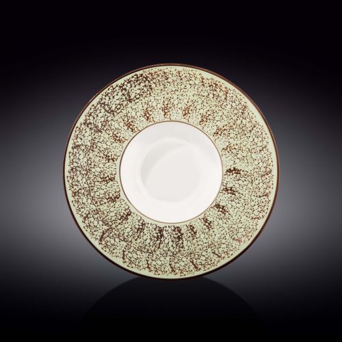 Wilmax WL-667126/A, 10.5-Inch Beige Porcelain Deep Plate, 12/PACK