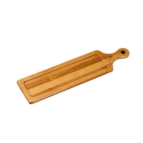 Wilmax WL-771007, 14-1/2 x 3-3/4-Inch Food Serving Wood Appetizer Platter, 60/CS (Discontinued)