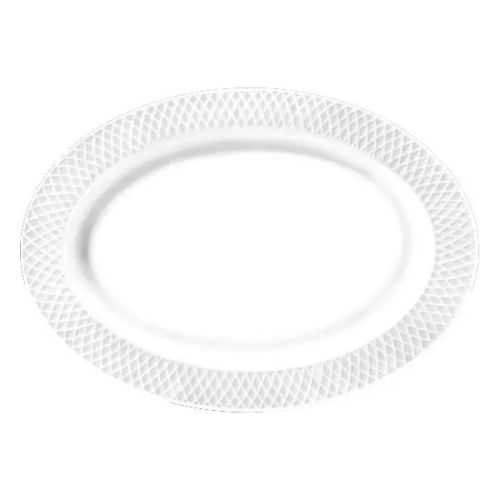 Wilmax WL-880103/A, 14x10-Inch White Porcelain Oval Platter, 18/PACK