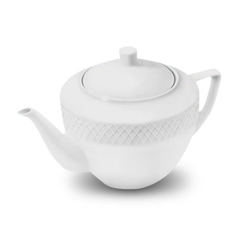 Wilmax WL-880110, 30 oz Julia White China Porcelain Tea Pot, 18/CS (Discontinued)