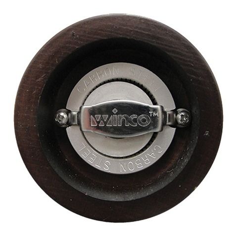 Winco WPM-10CD, 10-Inch Maestro Modern Pepper Mill, Dark Color Beech Wood