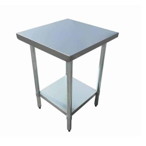 Admiral Craft WT-2448-E, 24x48-inch Stainless Steel Work Table with Galvanized Undershelf and Legs