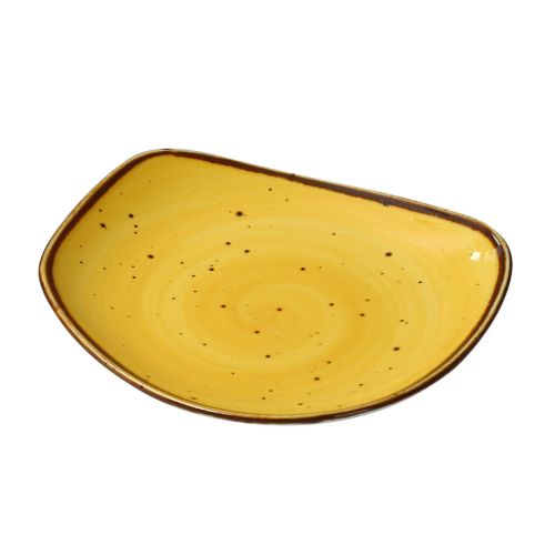 Yanco LY-106YL 5.75x0.75-Inch Lyon Yellow Porcelain Round Yellow Plate, 36/CS
