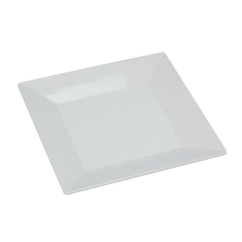 Yanco RM-110 10-Inch Rome Melamine Square White Plate, 24/CS