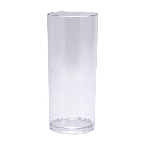Yanco SM-14-C 2.5x7-Inch 14 Oz Clear Plastic Stemware Collins Glass, 24/CS