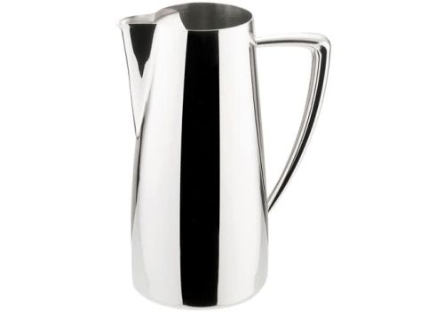 Winco Z-MC-WP64, 64 oz Cadenza Monte Carlo Water Pitcher with Ice Guard, 18/10 Stainless Steel, Mirror Finish