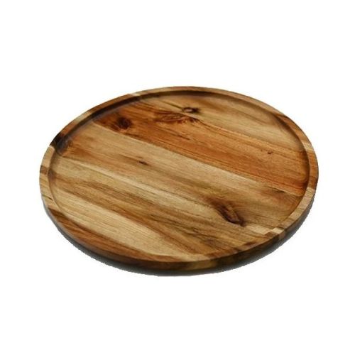 Wilmax ZG-660012, 12-Inch Acacia Wood Round Stackable Plate, 12/CS