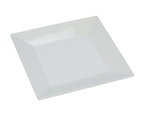 Yanco RM-106 6-Inch Rome Melamine Square White Plate, 48/CS