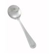 Winco 0005-04, Dots Heavyweight Bouillon Spoon, 18/0 Stainless Steel, Mirror Finish, 12/Pack