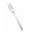 Winco 0019-05, Flute Heavyweight Dinner Fork, 18/0 Stainless Steel, Mirror Finish, 12/Pack
