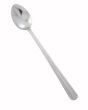 Winco 0081-02, Dominion Medium Weight Iced Tea Spoon, 18/0 Stainless Steel, Vibro Finish, Clear View 24/Pack