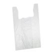 Rainbow 1/10W-1500, 1/10-Size White Plastic T-Shirt Shopping Bags, Small, 1500/CS