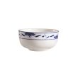 C.A.C. 103-95, 9 Oz 4.5-Inch Blue Lotus Porcelain Jung Bowl, 3 DZ/CS