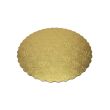 SafePro 14RGS 14-Inch Gold Round Scalloped Cardboard Pads, 0.08 Inches Thick, 100/CS