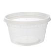 Fineline Settings 17CPDLC12, 12 Oz ReForm Polypropylene Takeout Deli Container with Lid, 240/CS