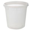Fineline Settings 17CPDLC24, 24 Oz ReForm Polypropylene Takeout Deli Container with Lid, 240/CS