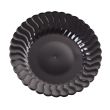 Fineline Settings 206-BK, 6-inch Flairware Polystyrene Black Dessert Plate, 180/CS