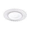 Fineline Settings 206-CL-X, 6-Inch Flairware Clear Plastic Dessert Plates, 18/PK