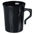 Fineline Settings 208-BK, 8 Oz Flairware Polystyrene Black Coffee Mugs, 288/CS