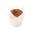 PacknWood 209CPST1B, 1.25-Oz Tulip Paper Baking Cups, White, 1000/CS