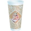 Dart 20X16G, 20 Oz Cafe G Red Accents Stock Printed Foam Cup, 500/Cs