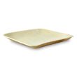PacknWood 210BBA2020, 8x8-inch Square Palm Leaf Plate with Rounded Corners, Beige, 100/CS