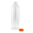 PacknWood 210BOUT1001, 34 Oz Round PET Bottle with Orange Cap, 57/CS
