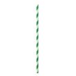 PacknWood 210CHP14GT, 5.7x0.23-Inch Green & White Striped Cocktail Paper Straws - Unwrapped, 3000/CS