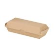PacknWood 210EATDOG241K, 8.25x2.95x2.6-Inch Kraft Corrugated Hot Dog Clamshell Take Out Box, 200/CS