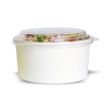 PacknWood 210PC1000B, 32-oz Round Buckaty To Go Paper Container, White, 360/CS. Lids are sold separately