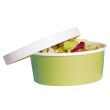 PacknWood 210PC750V, 24 Oz Round Buckaty To Go Paper Container, Green, 360/CS. Lids Sold Separately.