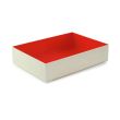 PacknWood 210SAMRED120, 6.4-inch Wooden Folding Box with Red Shiny Interior, 100/PK