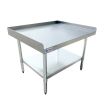Omcan 22059, 30x36-inch Stainless Steel Equipment Stand with Galvanized Undershelf