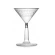 Fineline Settings 2306-CL-X, 6 Oz. Flairware Clear Plastic Martini Glasses, 12-Piece Pack