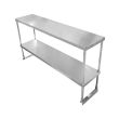 Omcan 23990, 72-inch Stainless Steel Double Deck Overshelf