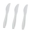 Fineline Settings 2517-WH, 7-inch Flairware Extra Heavy White Polystyrene Knives, 1200/CS