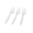 Fineline Settings 2523-WH, Flairware White Plastic Forks, 1000/CS