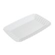 Fineline Settings 257-WH, 5x7-inch Flairware Polystyrene White Snack Tray, 252/CS