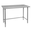 Omcan 28630, 24x36-inch Stainless Steel Open Base Work Table with Leg Brace