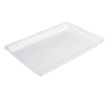 Fineline Settings 294-WH, 9x13-inch Flairware Polystyrene White Serving Tray, Bulk, 48/CS