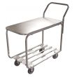 Omcan 31277, 36-inch Stainless Steel Stock Cart with Solid Top